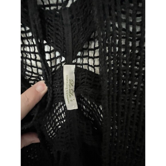 Lulus Clothing Co Crochet Fairy Goth Witchy Shawl Wrap - Picture 7 of 11